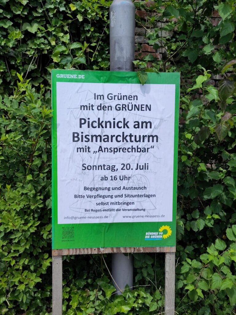 Picknick am Bismarckturm  mit „Ansprechbar“